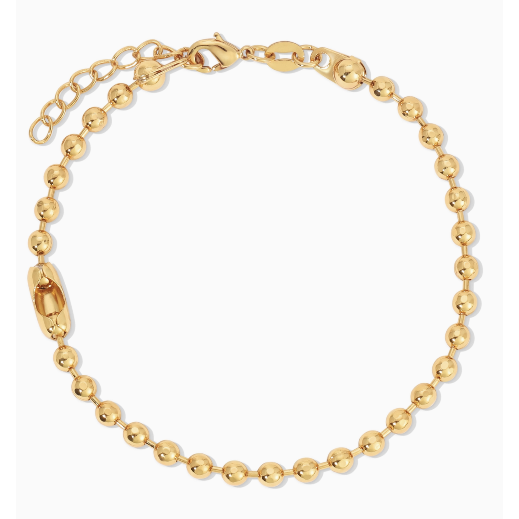 lucky feather charm garden gold ball chain bracelet