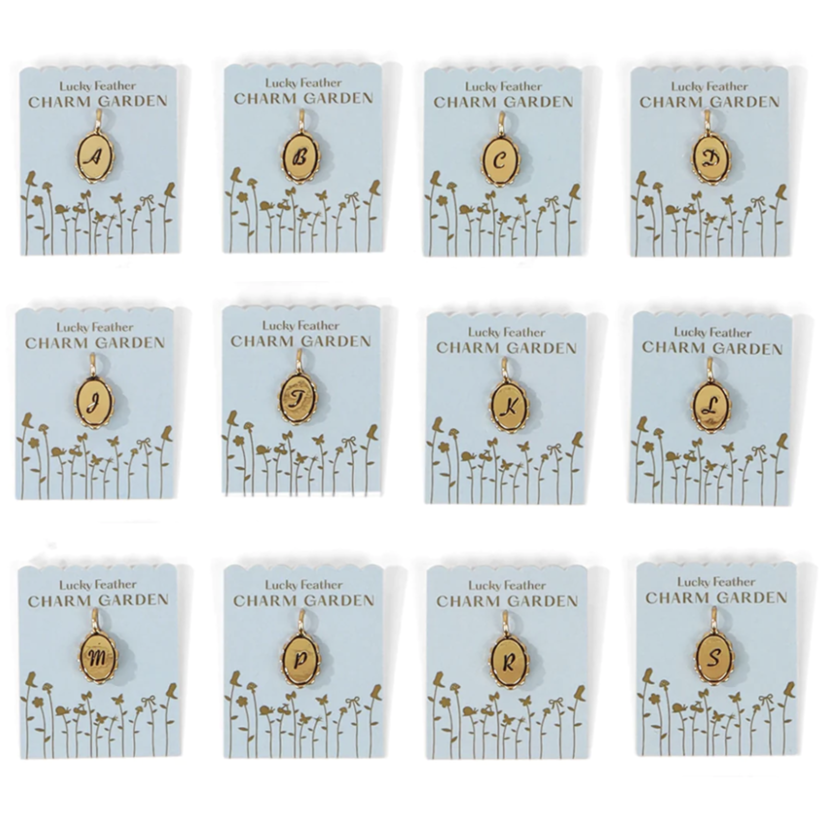 lucky feather charm garden charms
