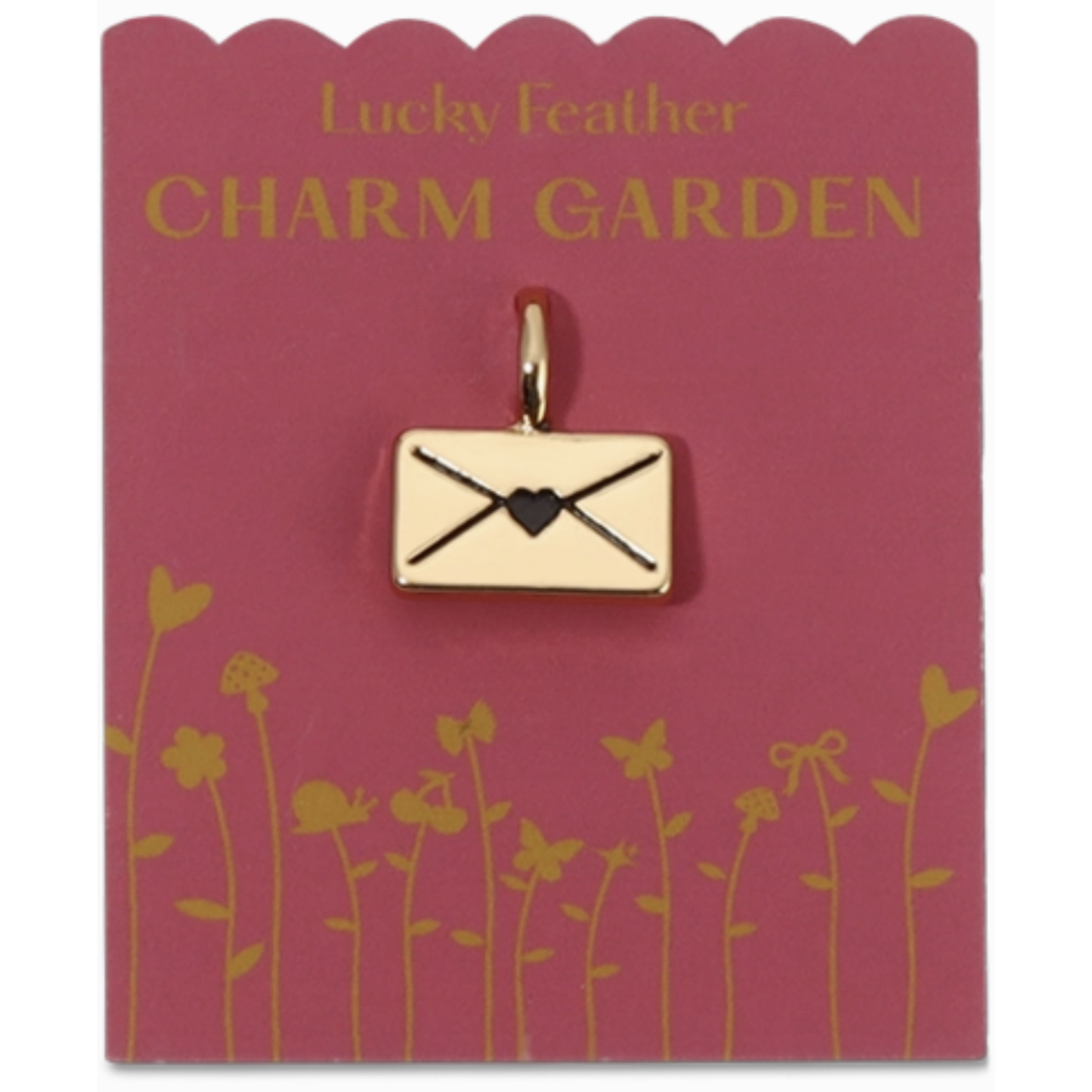 lucky feather charm garden charms