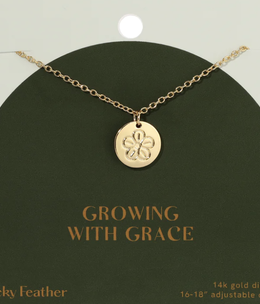 lucky feather Growing with Grace Necklace