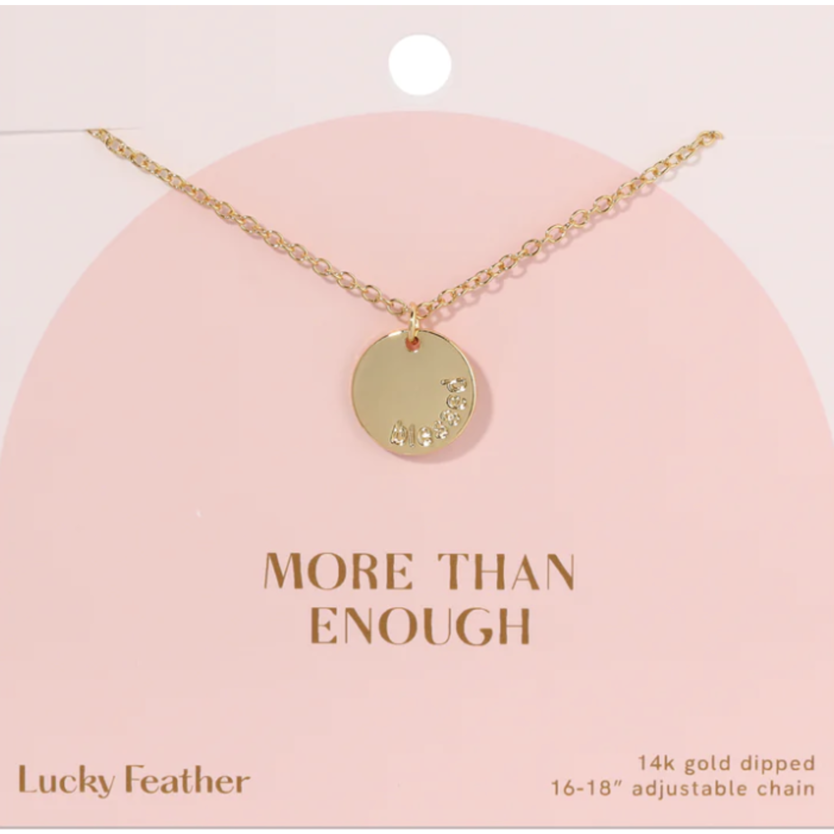 lucky feather more than enough necklace