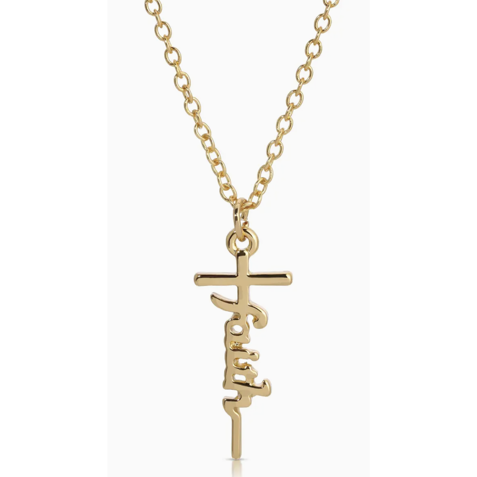lucky feather faith can move mountains necklace