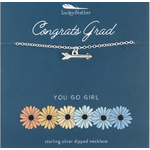 lucky feather graduate go arrow necklace