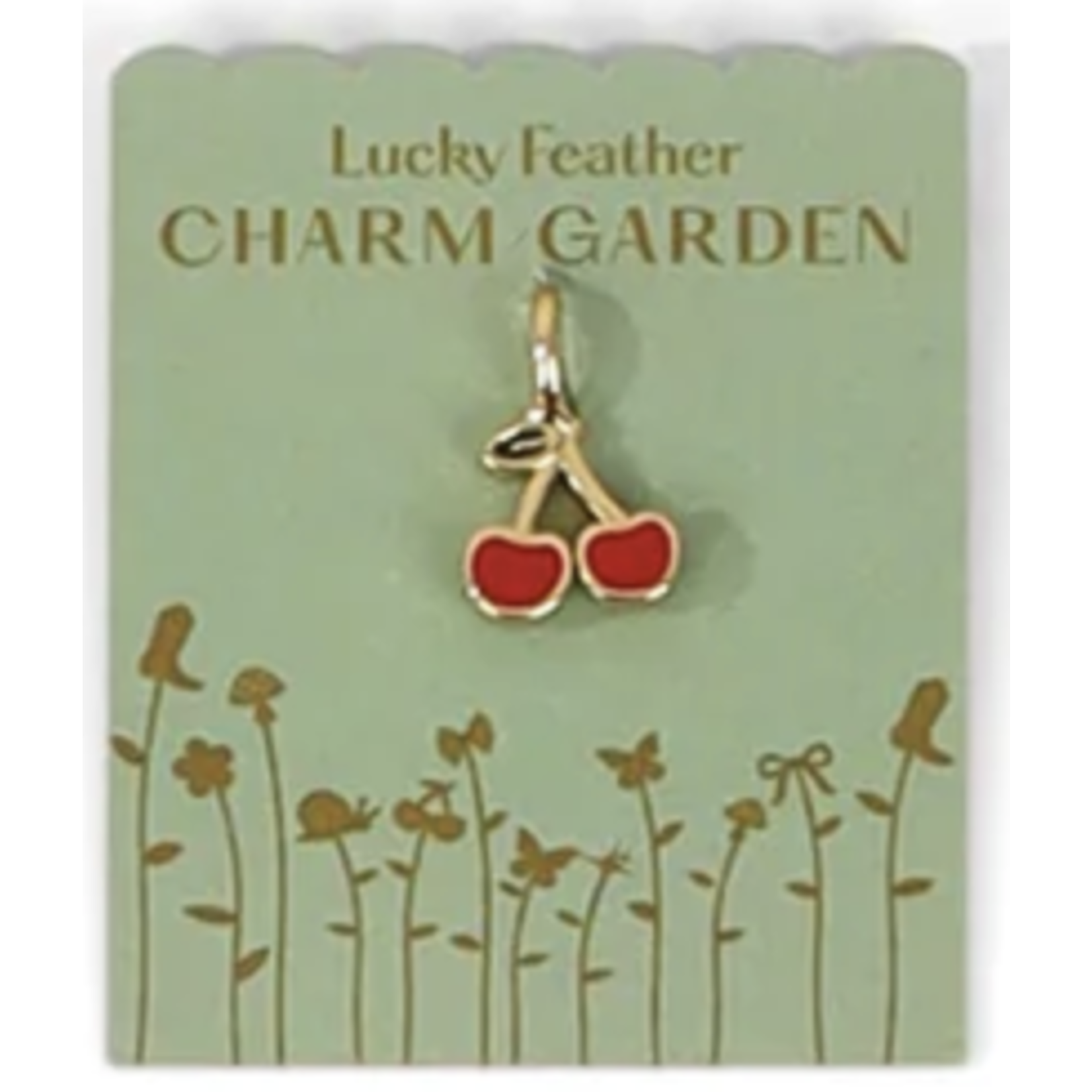 lucky feather charm garden charms