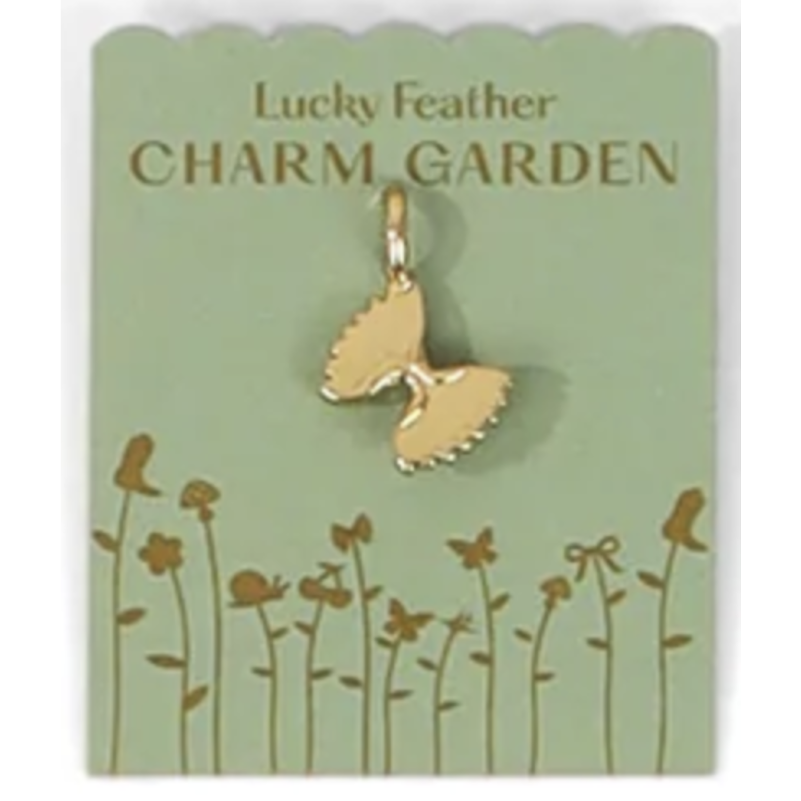 lucky feather charm garden charms