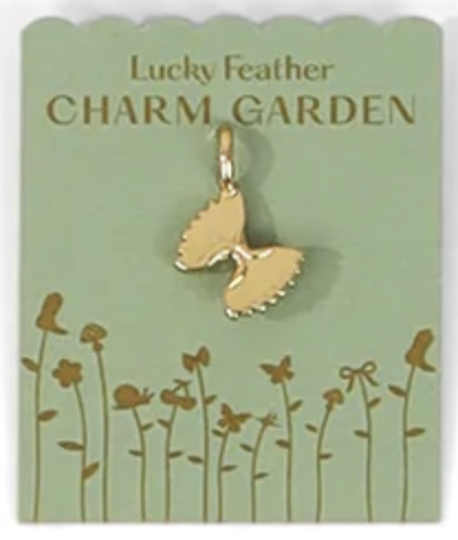lucky feather Charm Garden Charms