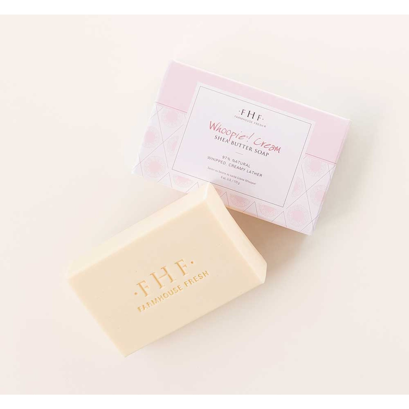 farmhouse fresh whoopie shea butter soap in box