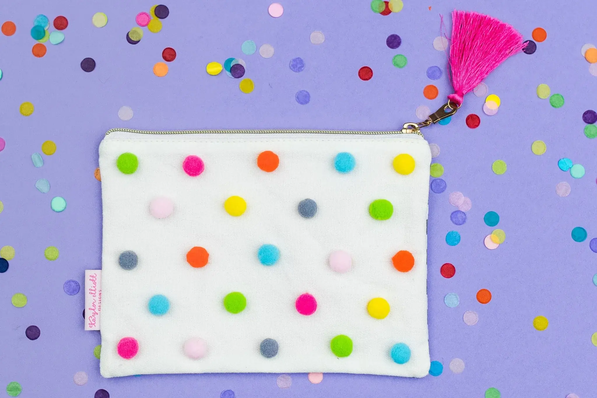 taylor elliott designs Pom Pom Medium Pouch