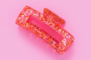 taylor elliott designs Claw Clip, Red & Pink Confetti