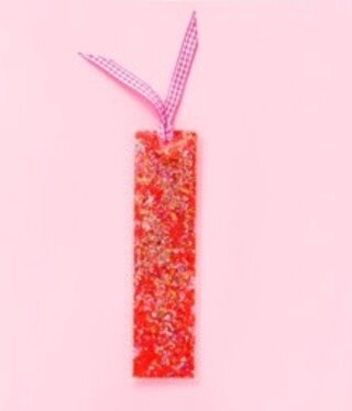 taylor elliott designs Red & Pink Confetti Bookmark