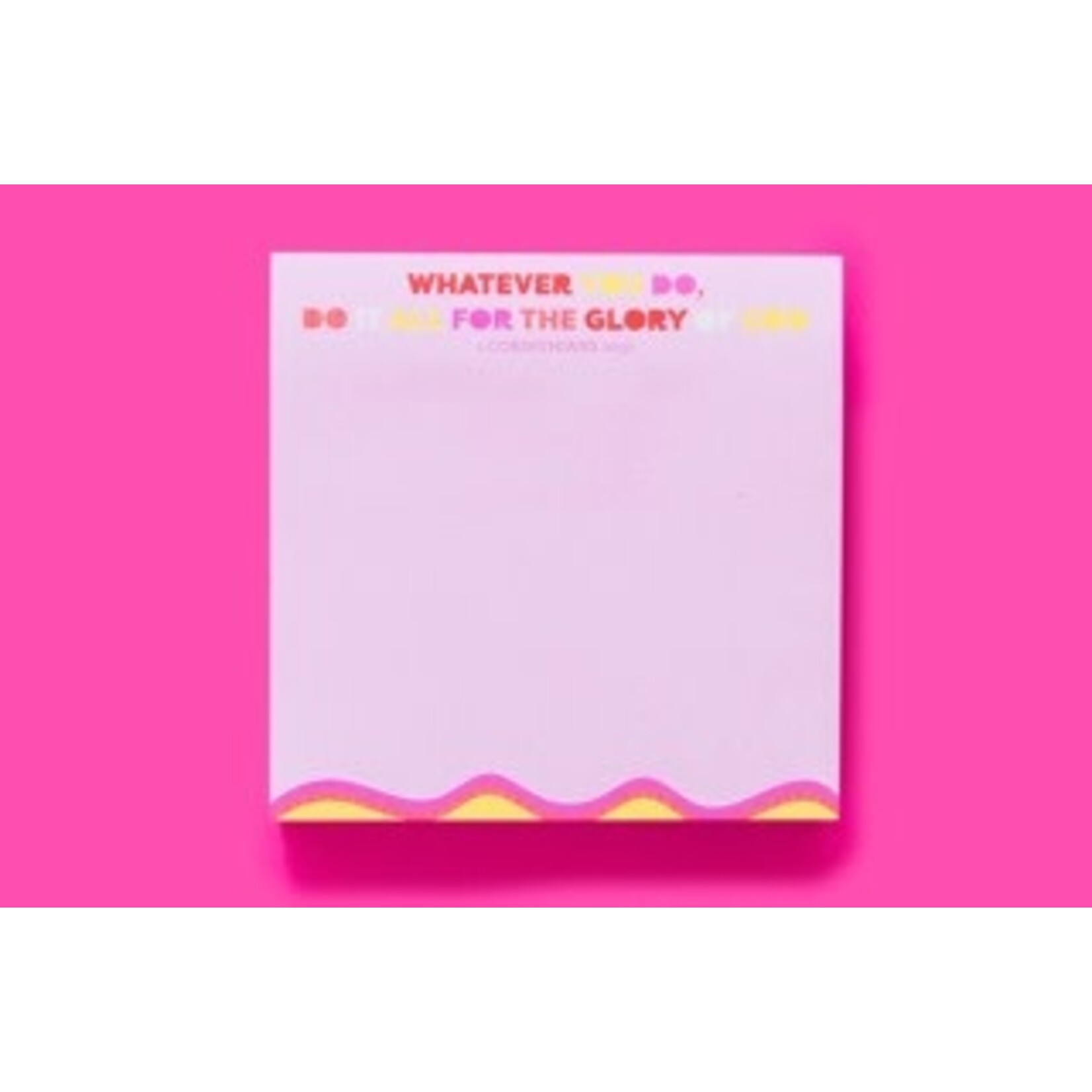 taylor elliott designs glory of God sticky pad