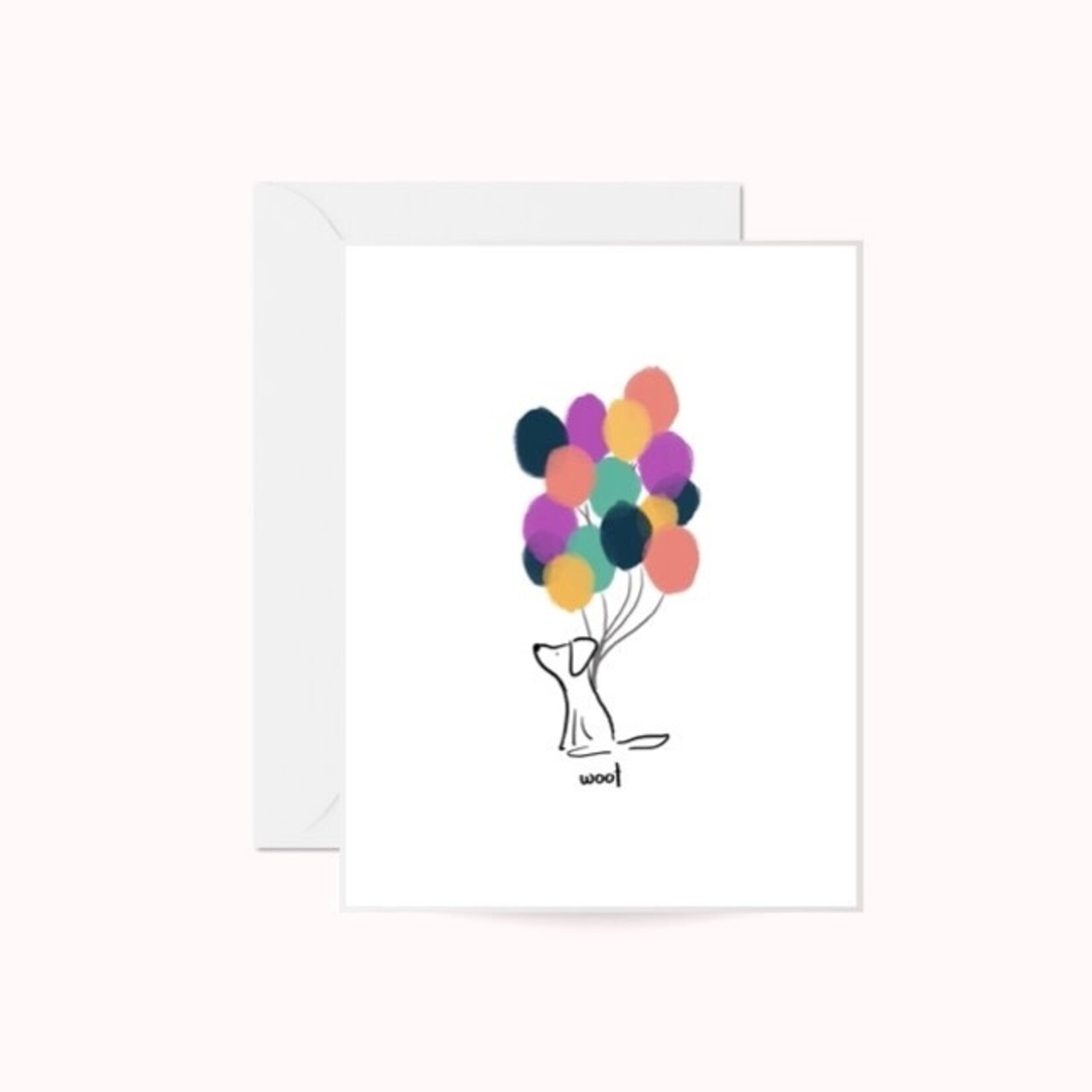 m. lynne designs balloon dog card
