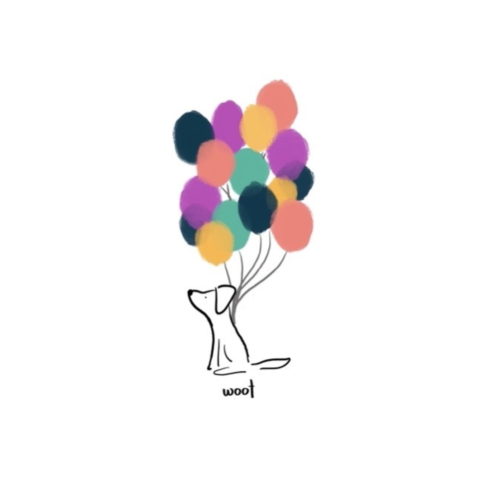m. lynne designs balloon dog card