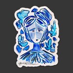 m. lynne designs cobalt margaret sticker