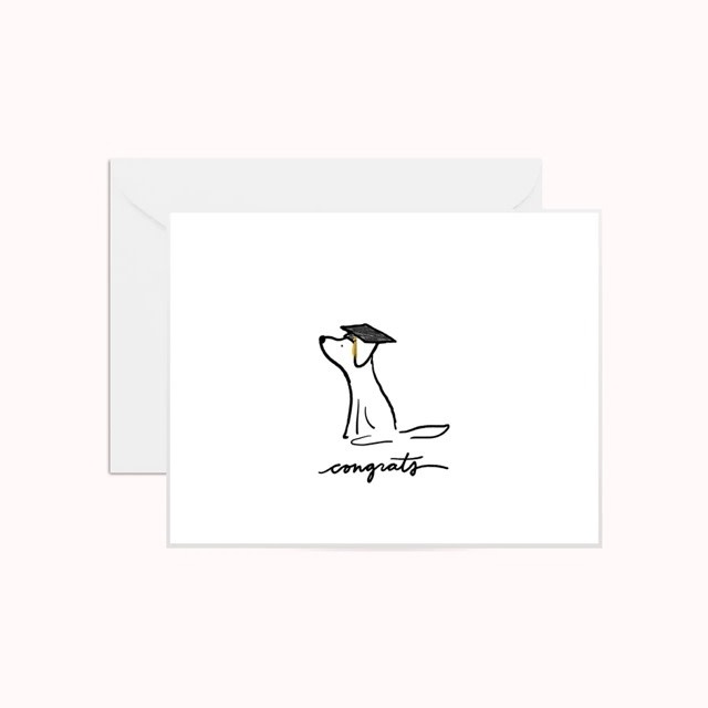 available at m. lynne designs Congrats Grad Dog Card