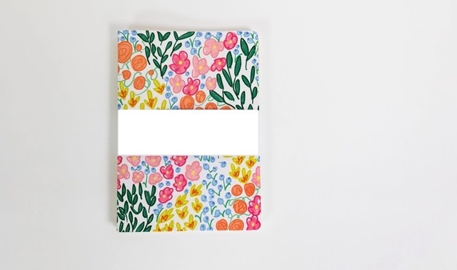 available at m. lynne designs Lauren Floral Notebook