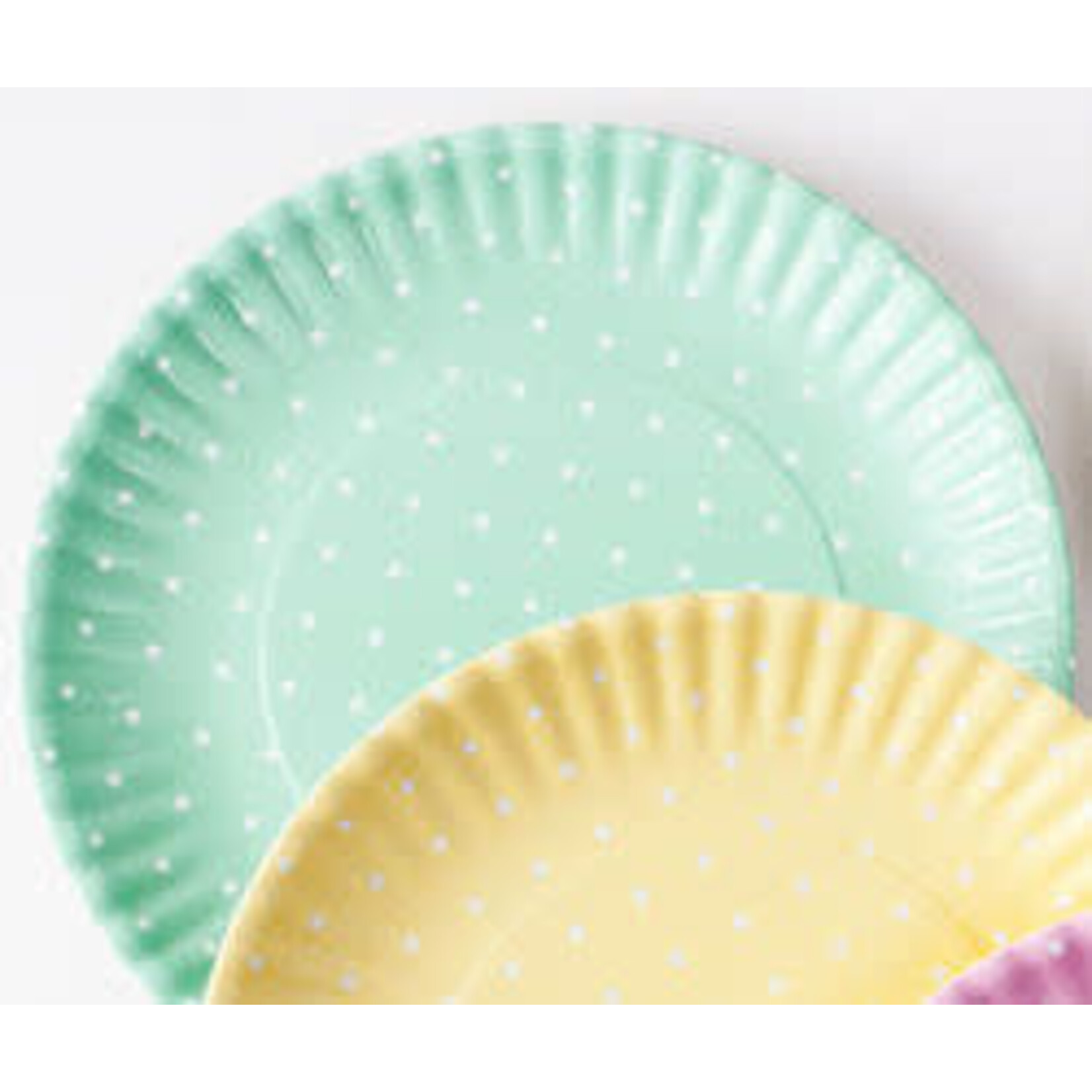 m. lynne designs melamine polka dot ‘paper’ plate