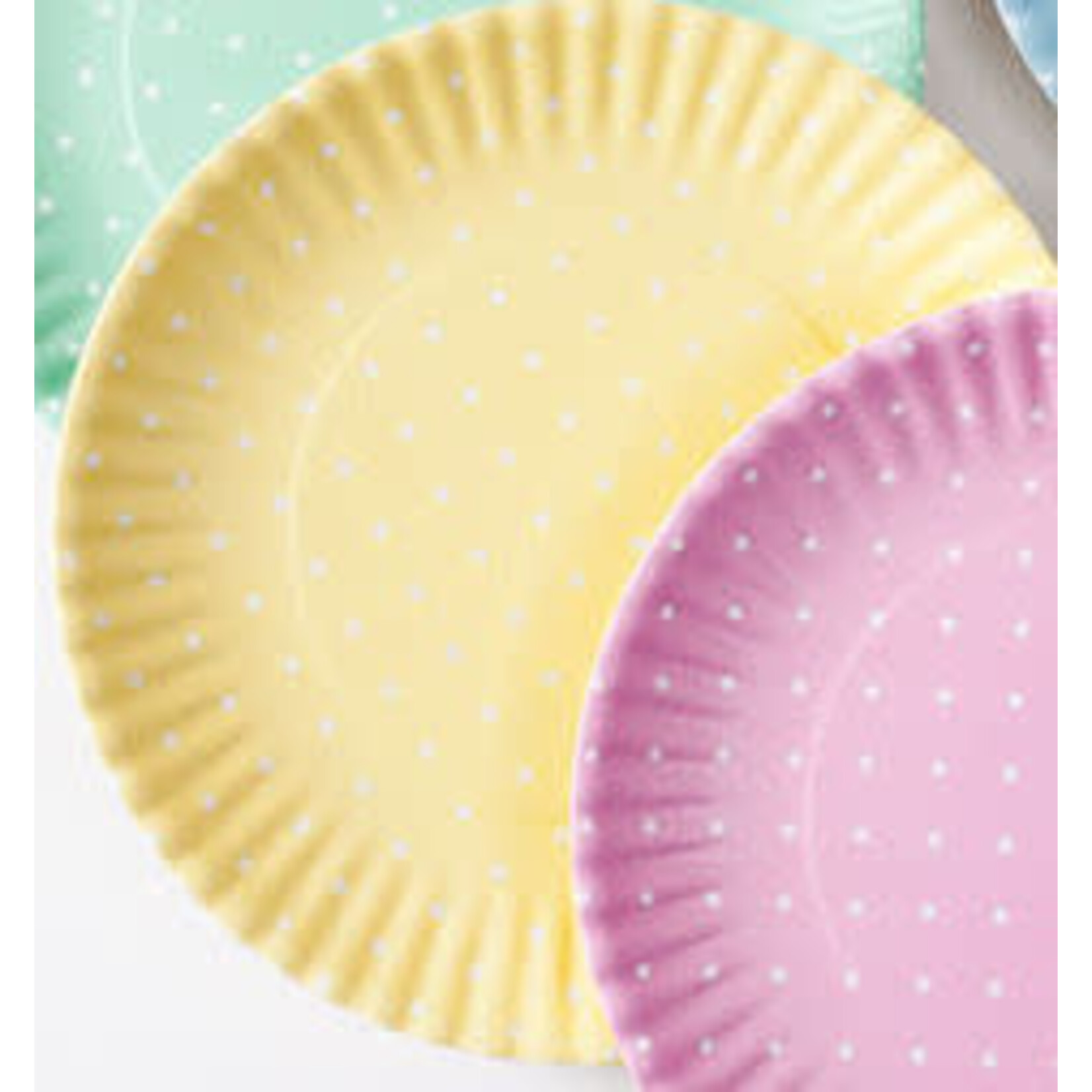 m. lynne designs melamine polka dot ‘paper’ plate