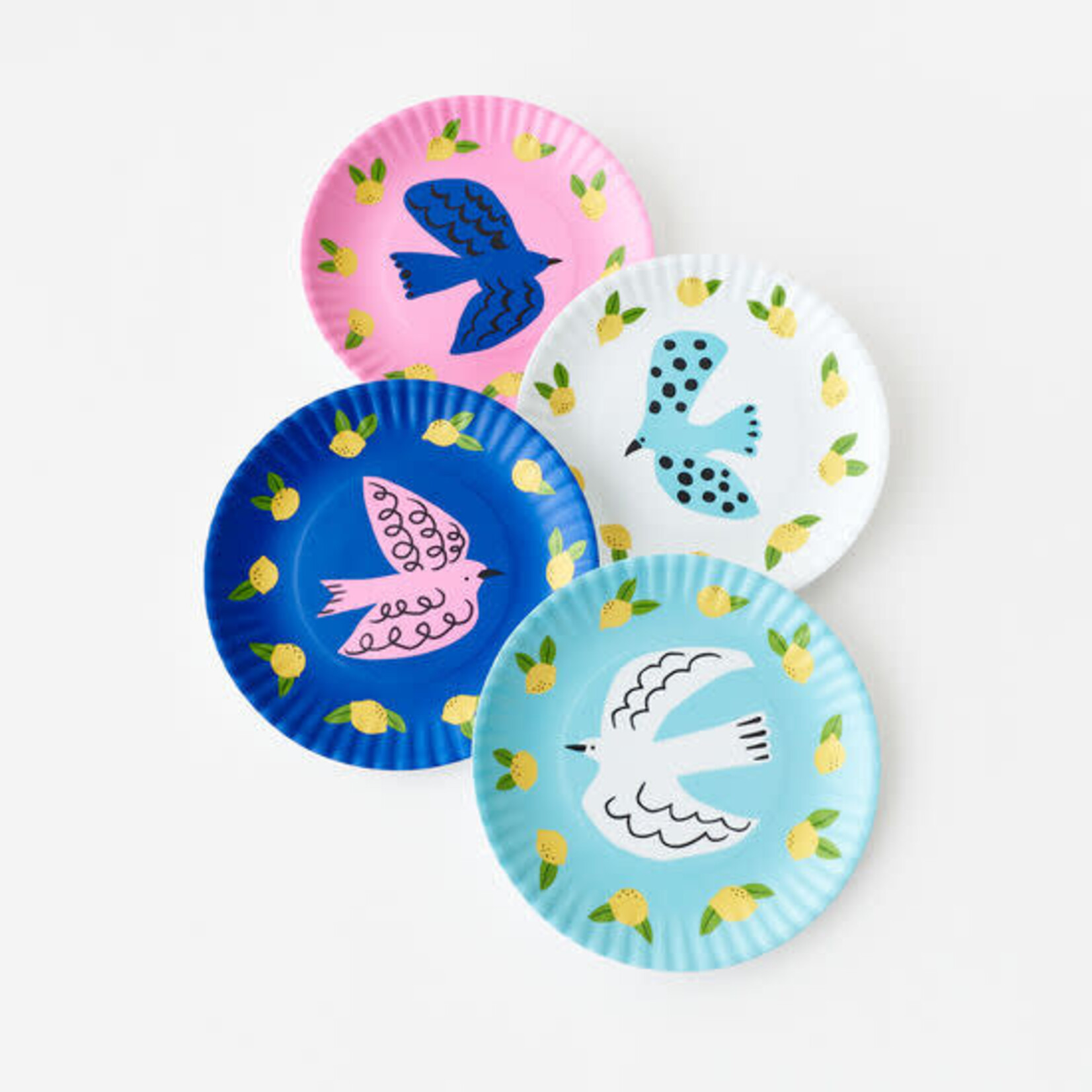 m. lynne designs bird ‘paper’ melamine plate