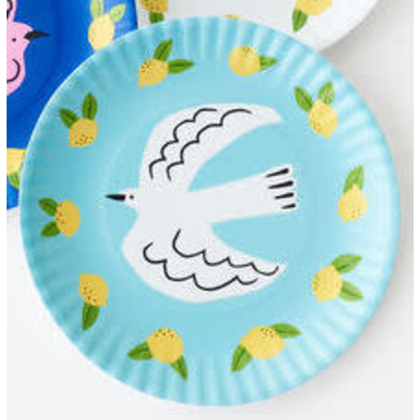 m. lynne designs bird ‘paper’ melamine plate