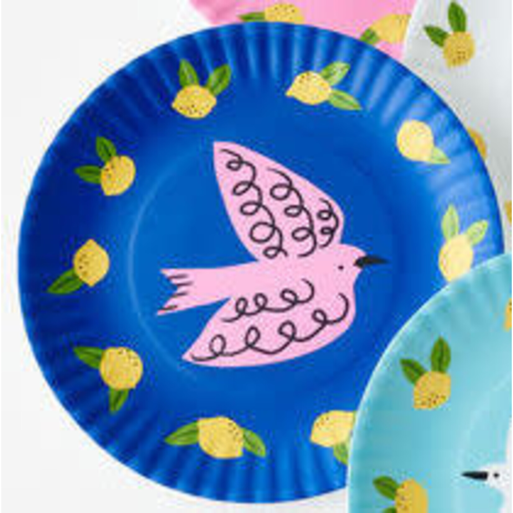 m. lynne designs bird ‘paper’ melamine plate