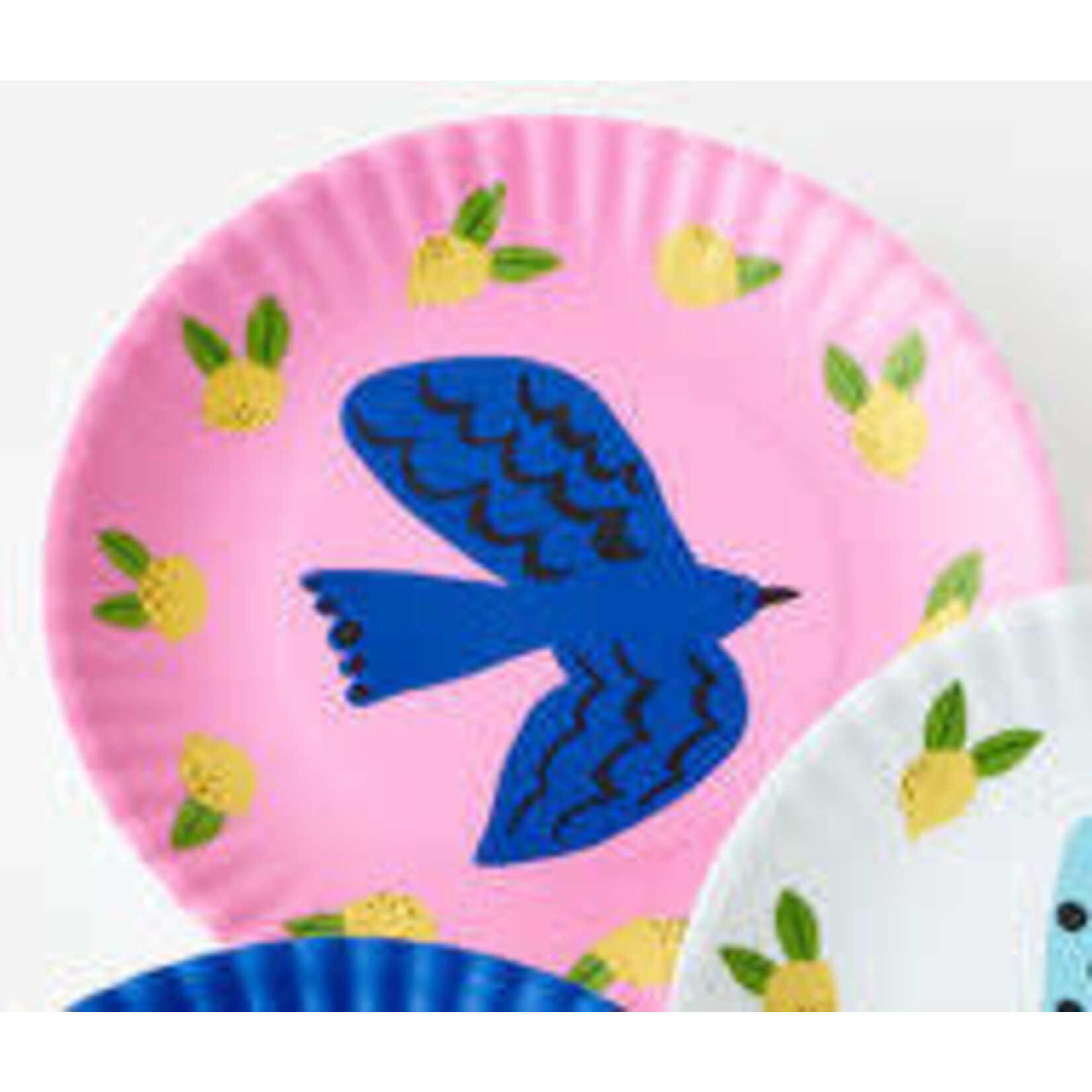 m. lynne designs bird ‘paper’ melamine plate