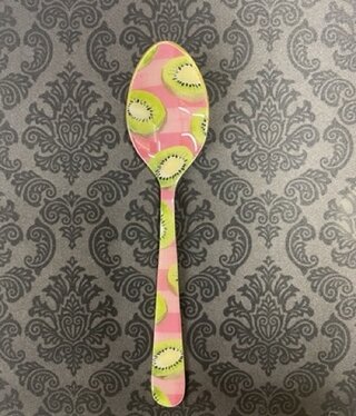 available at m. lynne designs Colorful Kiwi Fruit Enamel Spoon