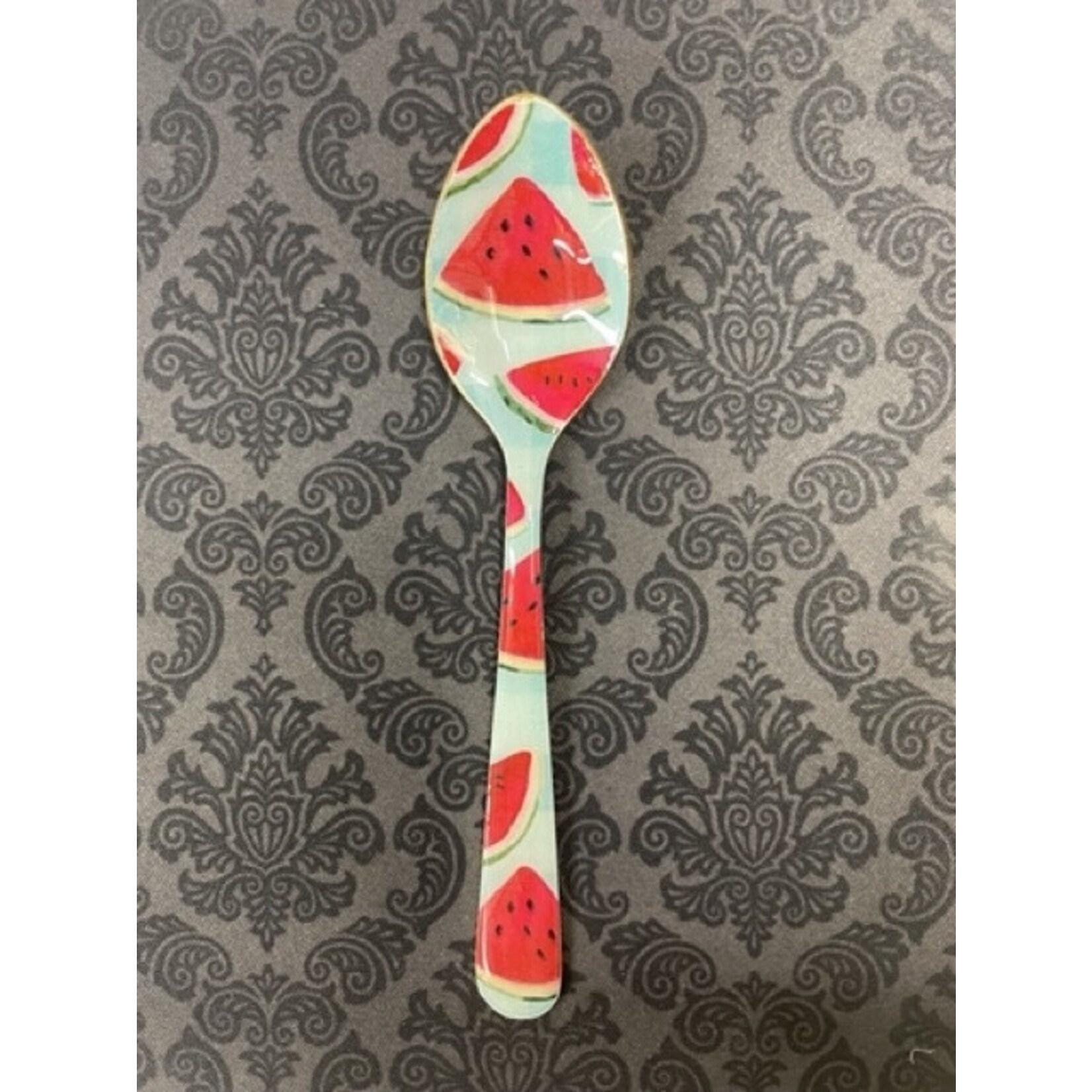 m. lynne designs colorful watermelon fruit enamel spoon