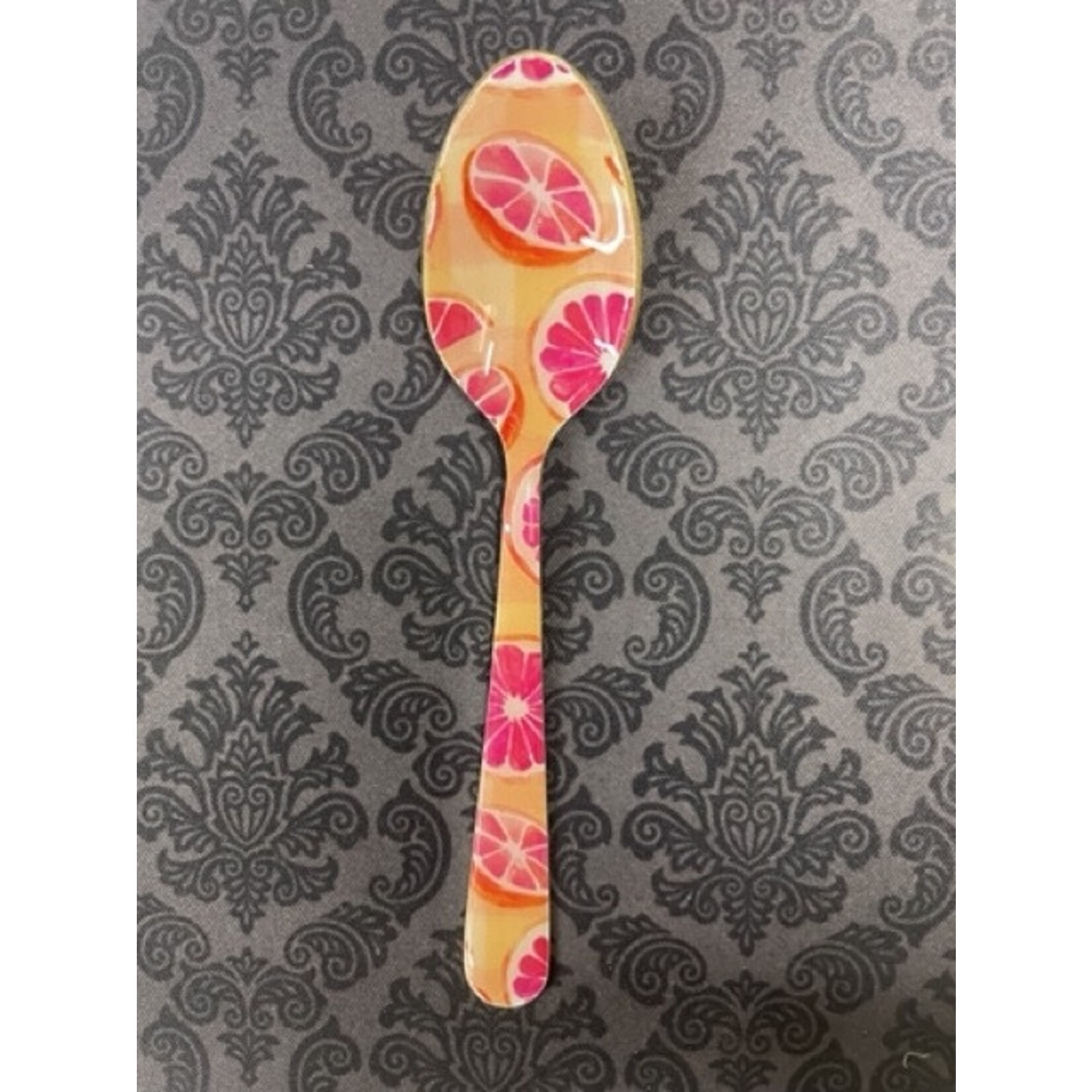 m. lynne designs colorful grapefruit enamel spoon