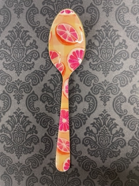 available at m. lynne designs Colorful Grapefruit Fruit Enamel Spoon