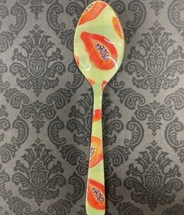 available at m. lynne designs colorful papaya fruit enamel spoon