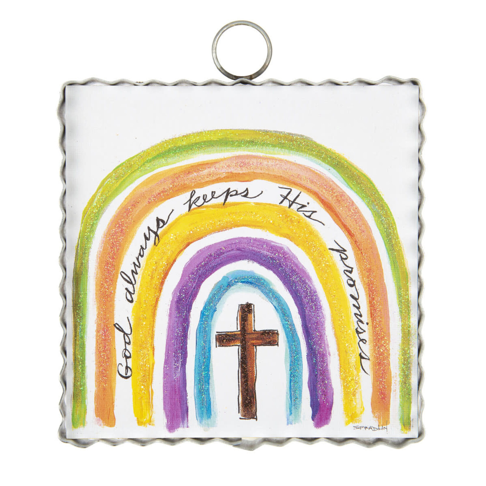 the round top collection God’s promise rainbow charm