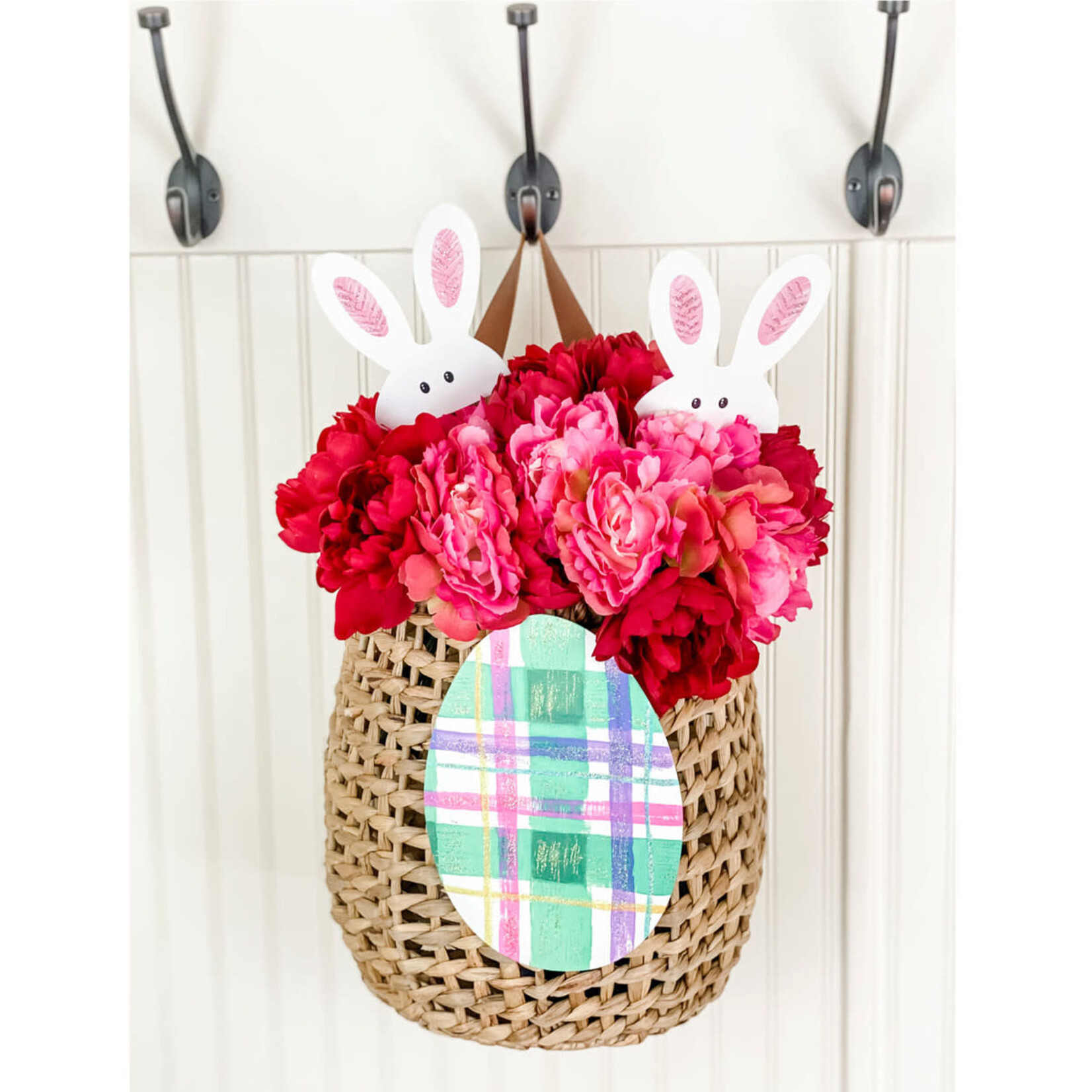 the round top collection peeking bunny mini stake