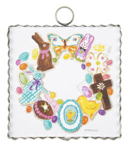 the round top collection Easter Icon Wreath Charm