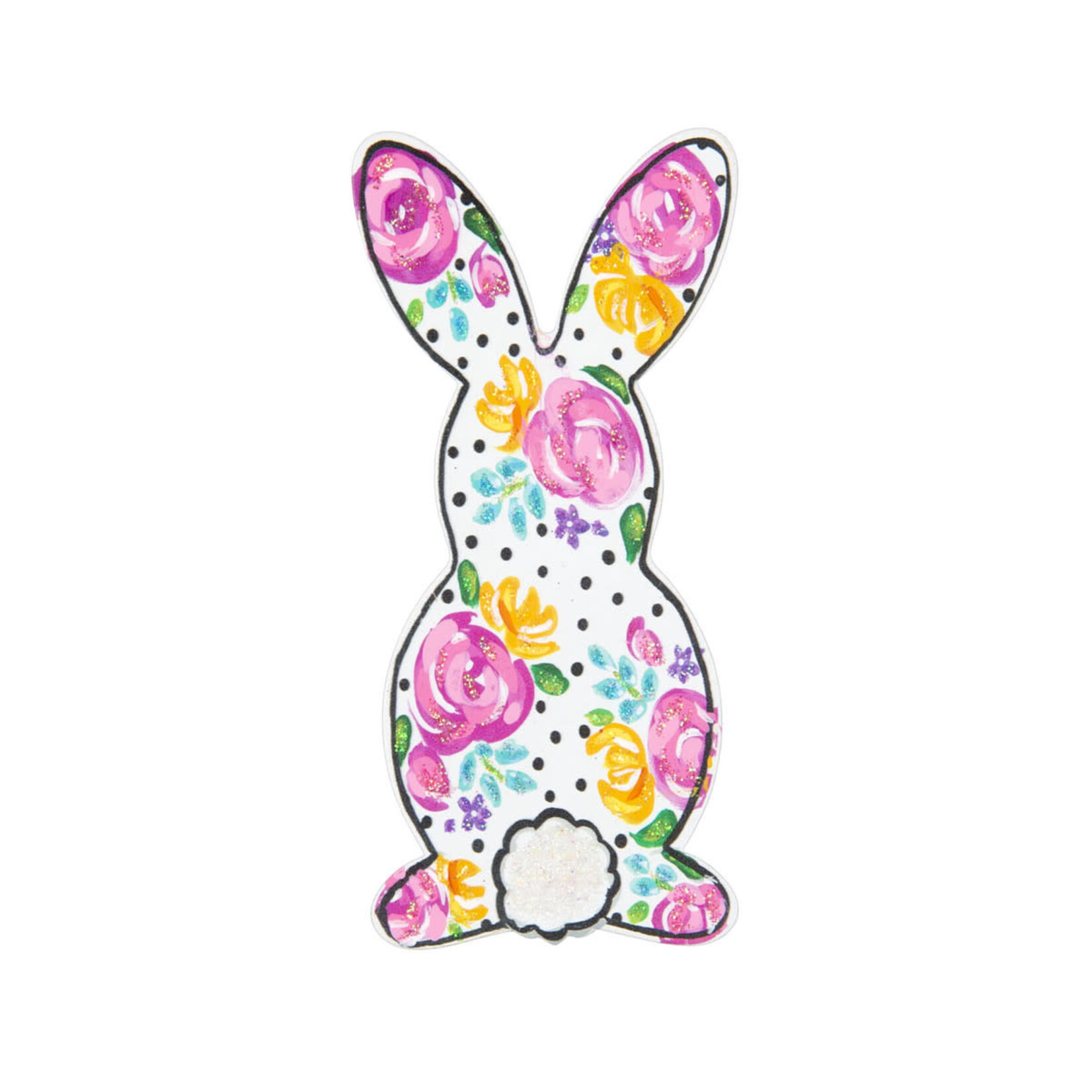 the round top collection artful bunny magnet