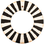 the round top collection black and white wreath hanger