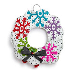 m. lynne designs reversible winter wreath door hanger