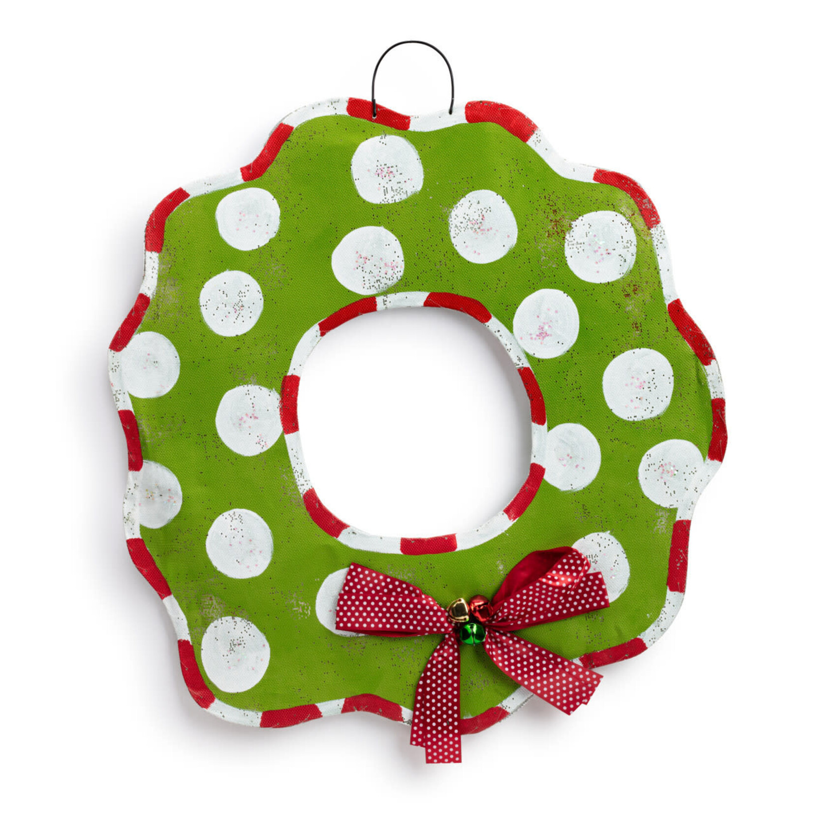 m. lynne designs reversible winter wreath door hanger
