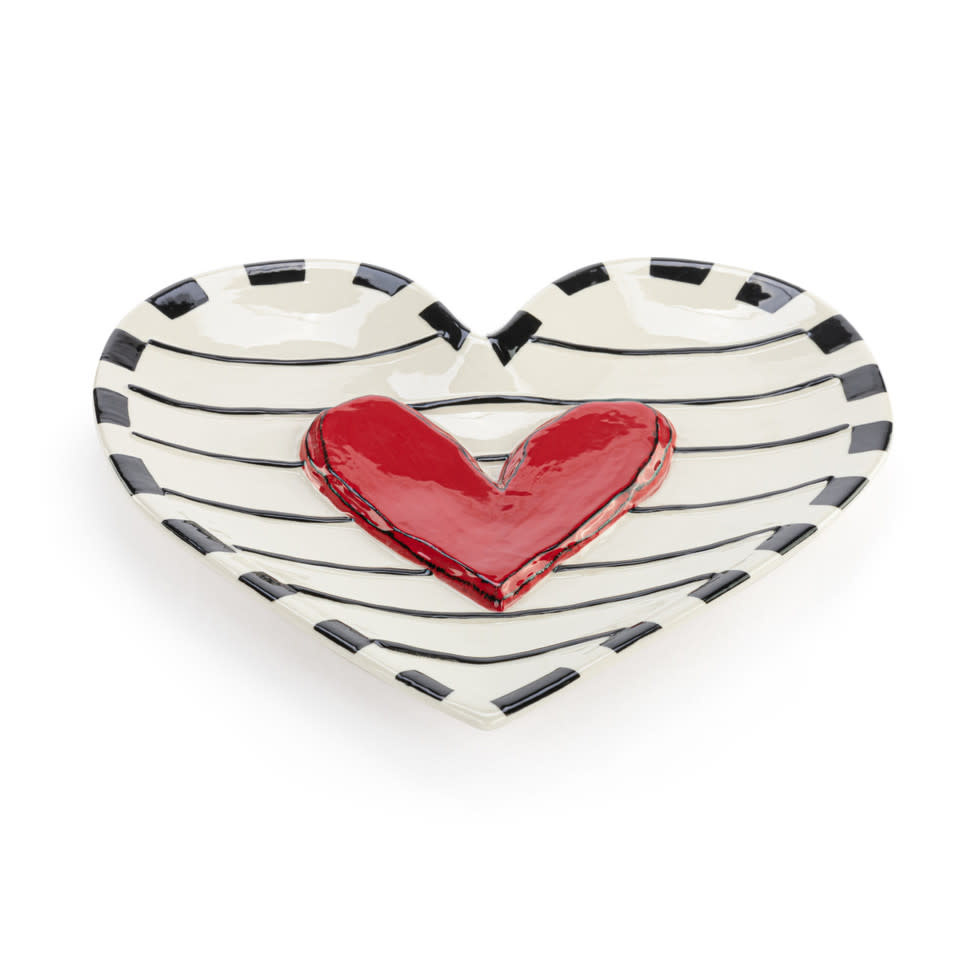 available at m. lynne designs red heart giving plate