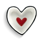 m. lynne designs small red heart dish