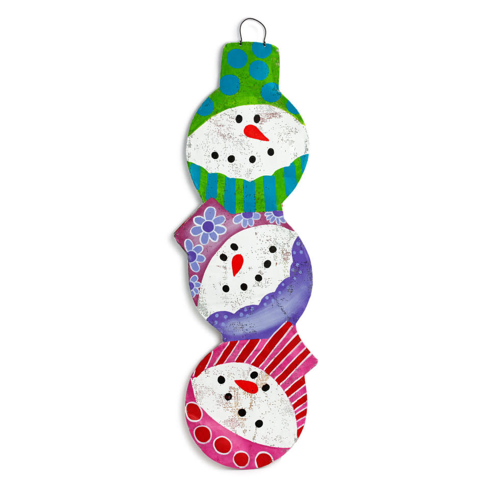 available at m. lynne designs reversible snowman & ornaments door hanger