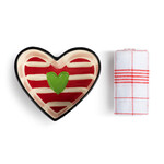 m. lynne designs mini heart pan with towel set