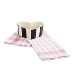 m. lynne designs mini red heart pan with towel set