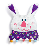 m. lynne designs colorful bunny door hanger