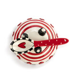 available at m. lynne designs holiday candy dish with red heart and spoon