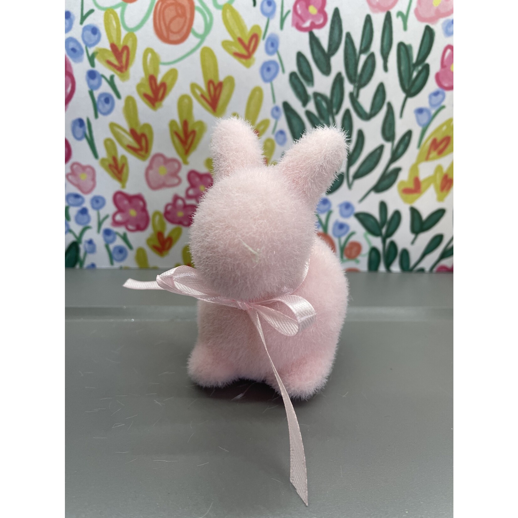 m. lynne designs small flocked bunny