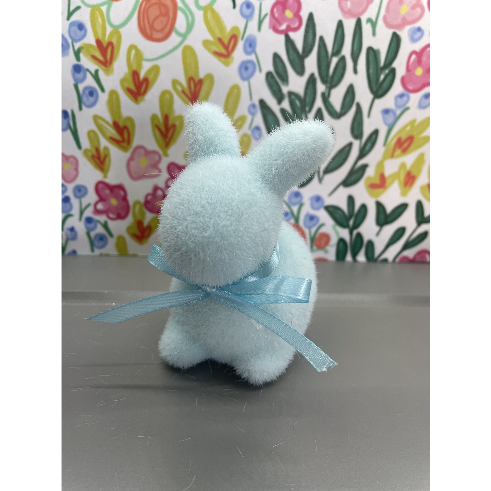 m. lynne designs small flocked bunny