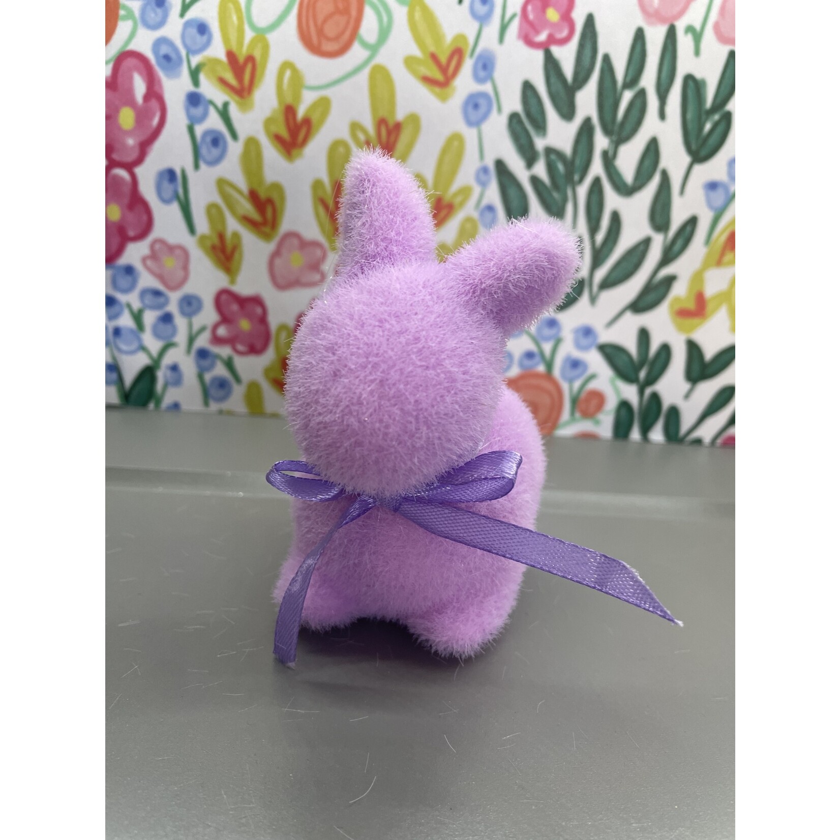 m. lynne designs small flocked bunny
