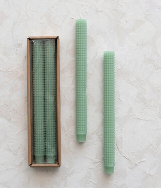 available at m. lynne designs mint hobnail taper candle