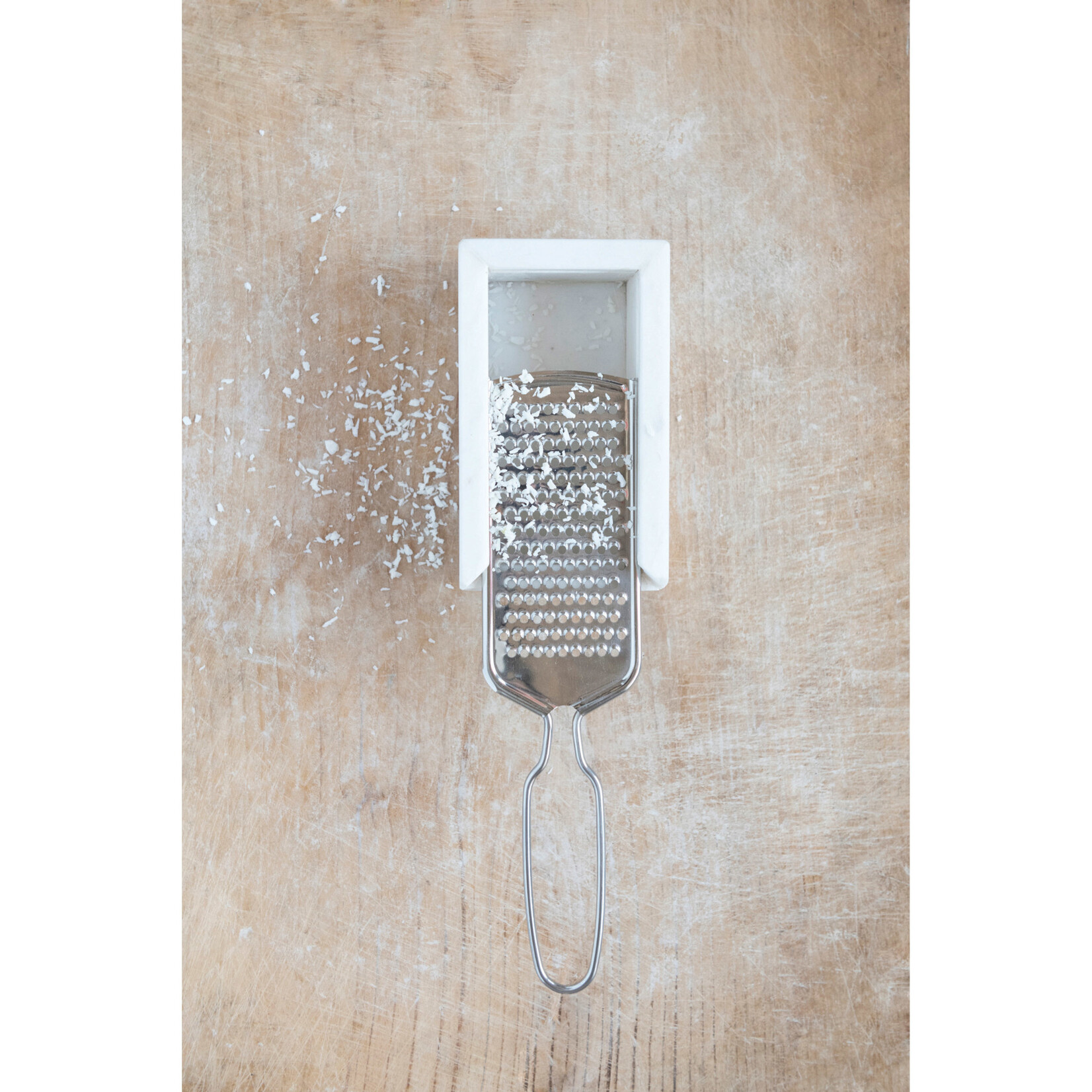 m. lynne designs marble & stainless steel grater